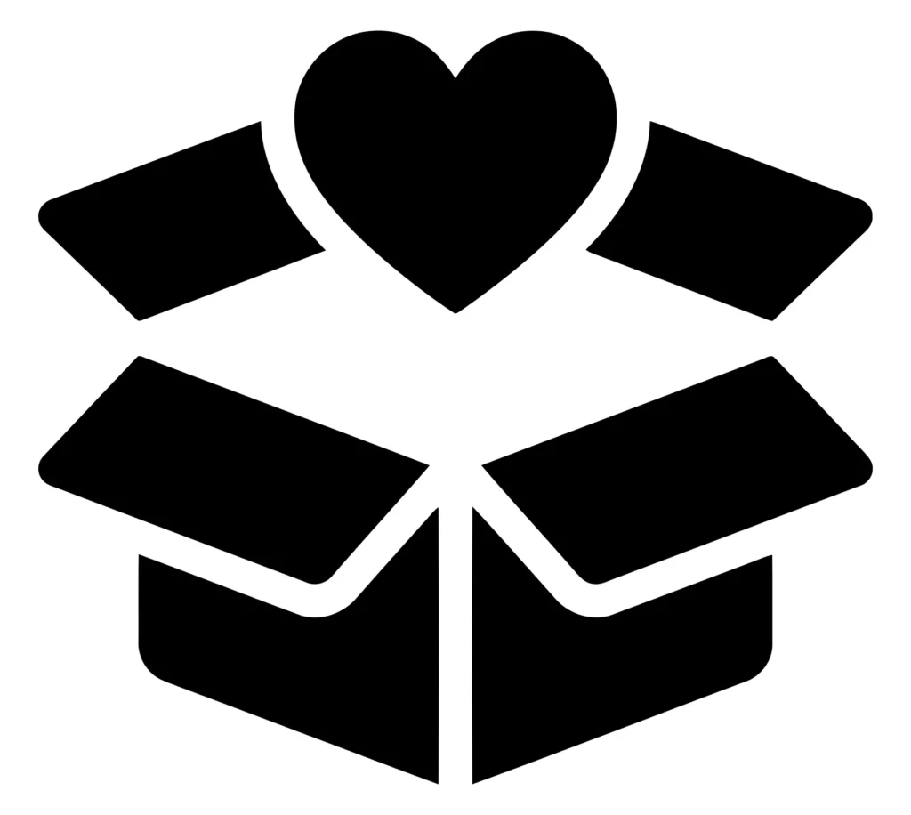 gift box with heart icon