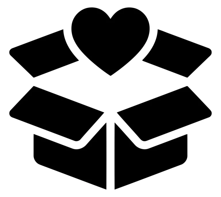 gift box with heart icon