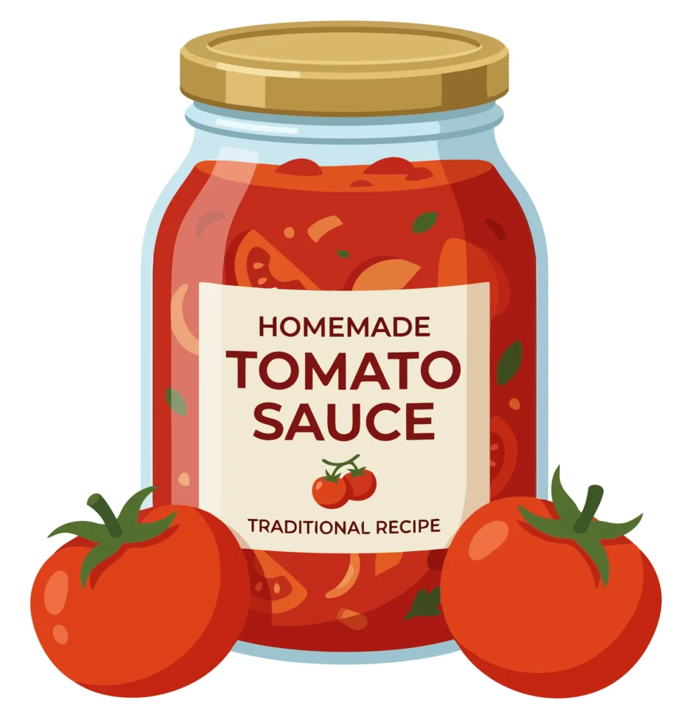 Glass Jar Of Homemade Tomato Sauce With Fresh Tomatoes Isolated On White Background glass jar of homemade tomato sauce with fresh tomatoes isolated on white background