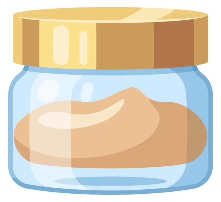glass jar with cosmetic cream or paste