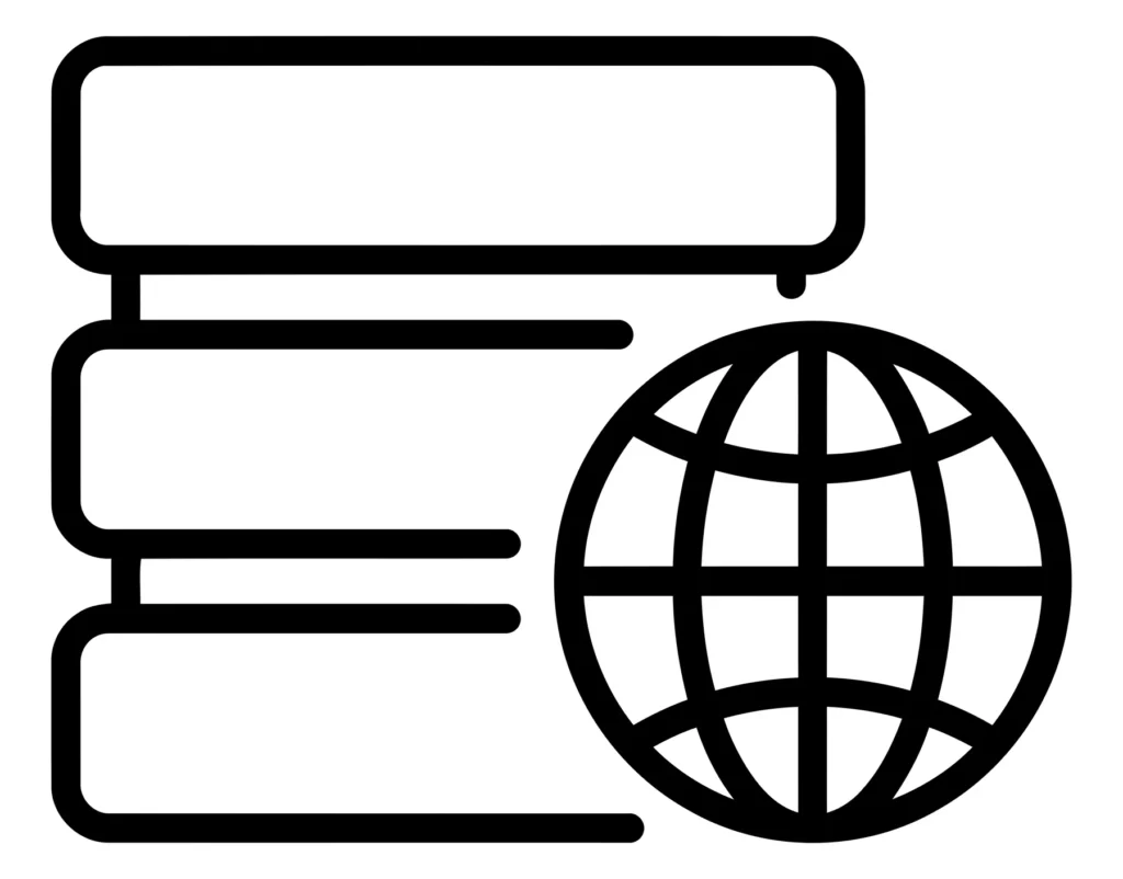 global database vector icon