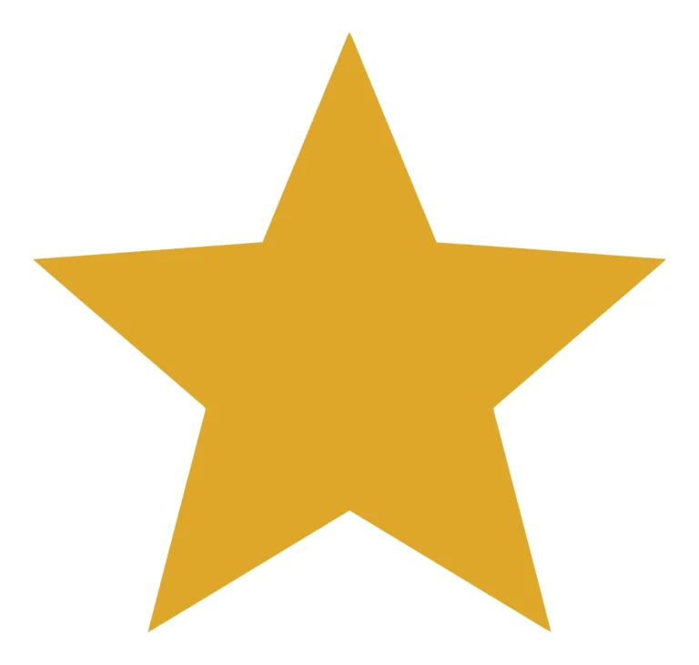 golden fivepointed star shape icon