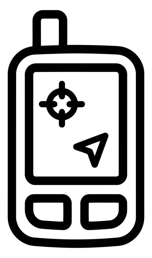 gps handheld navigation device icon