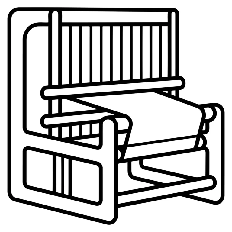 Minimalist Hand Loom Vector Icon
