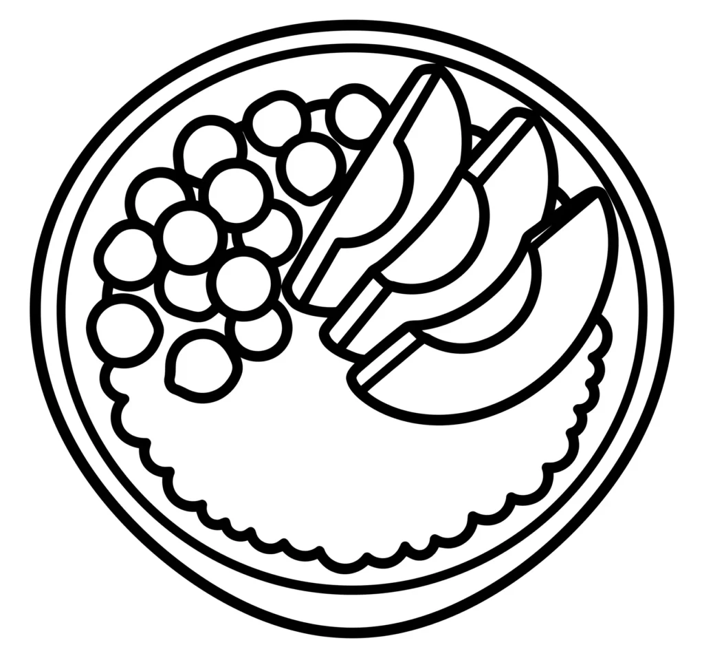 healthy bowl icon outline illustration