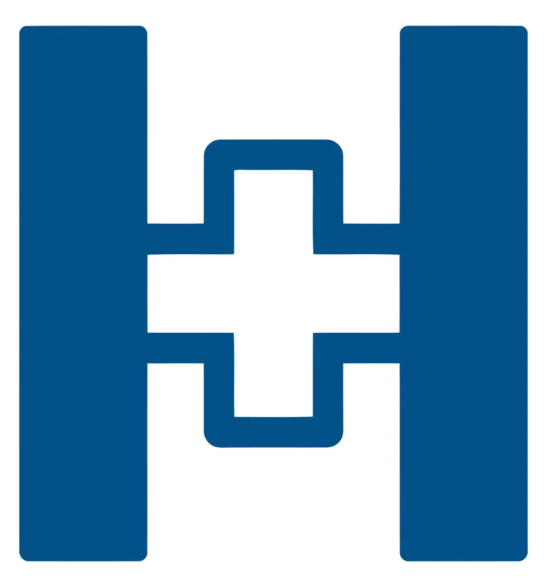 Blue Hospital Cross Symbol Icon Vector