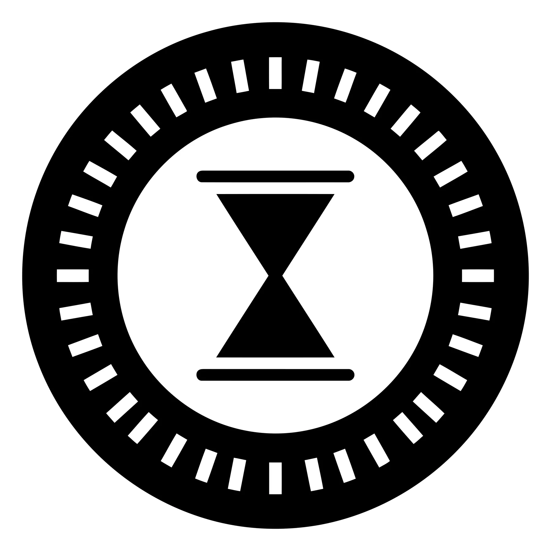 Hourglass Inside Gear Icon for Time Management