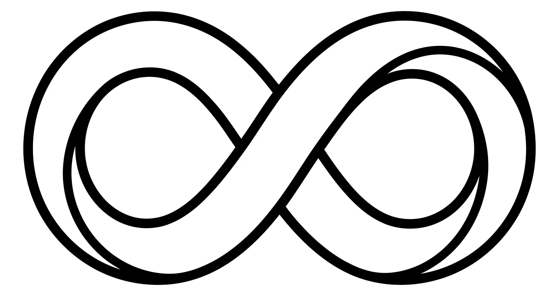 Infinity Symbol Continuous Loop Line Art Illustration