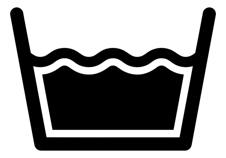 Black and White Laundry Wash Tub Icon