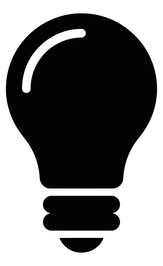 light bulb icon vector illustration