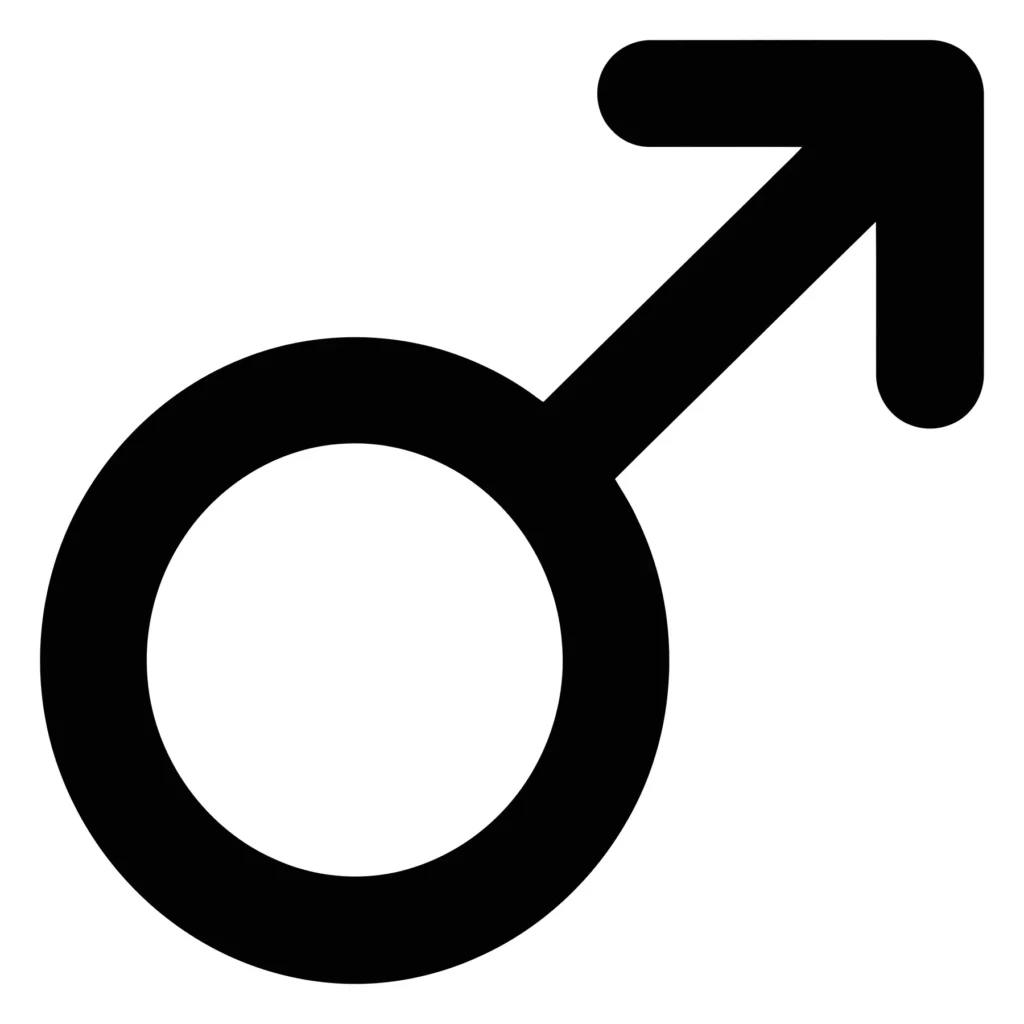 male gender symbol icon