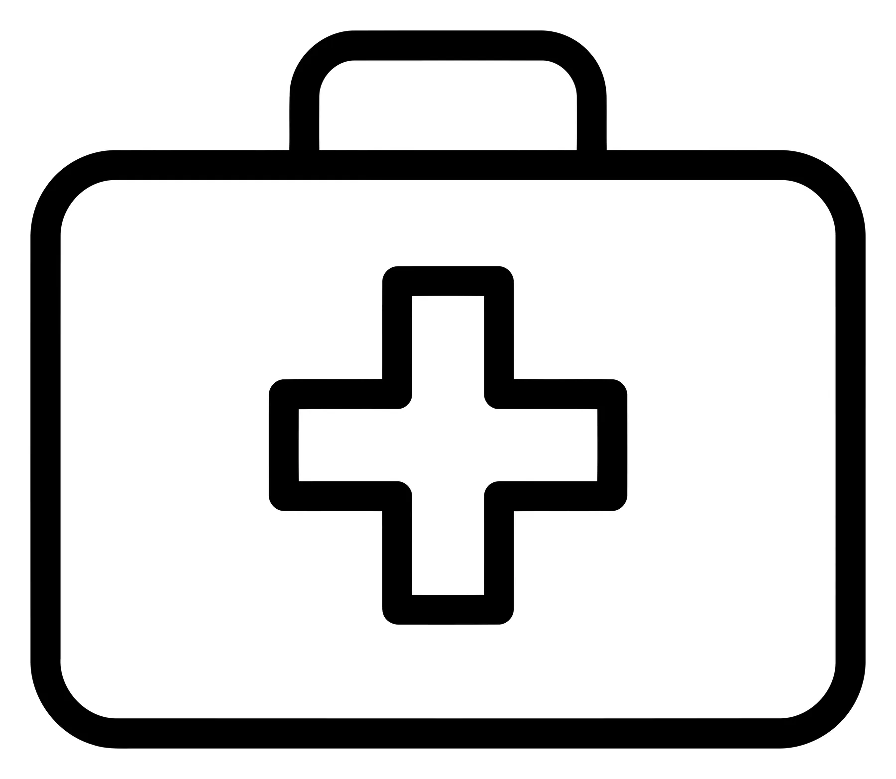 First Aid Kit Icon in Minimalist Vector Style