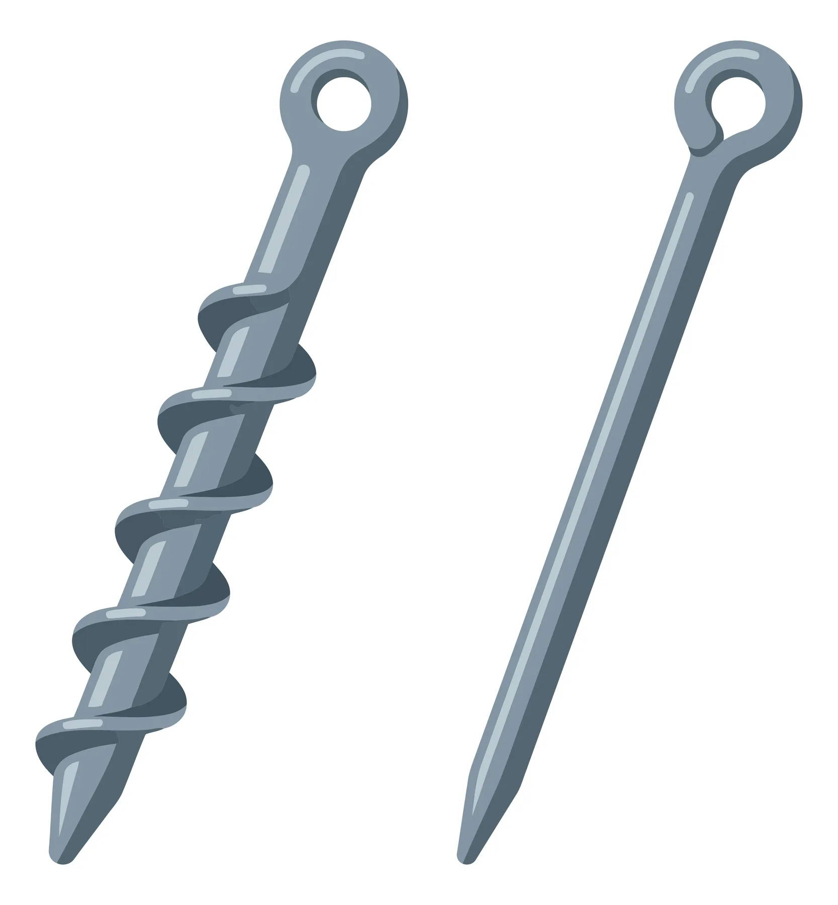 Metal Eye Pins with Screw Thread and Straight Design