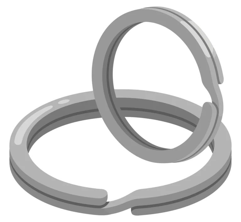 metal split rings or key rings