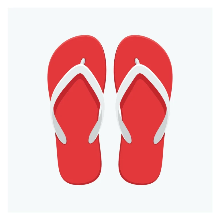 Red Flip Flops Vector Icon