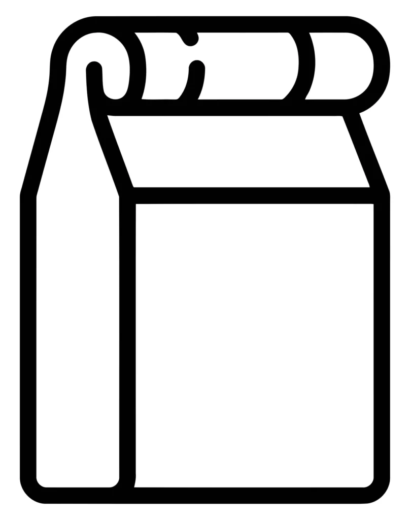 paper lunch bag icon