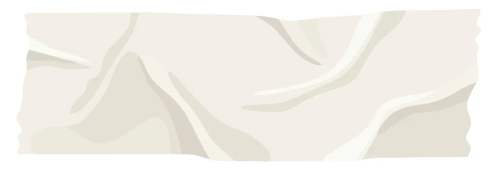 Ripped adhesive tape on white background vector piece of adhesive tape