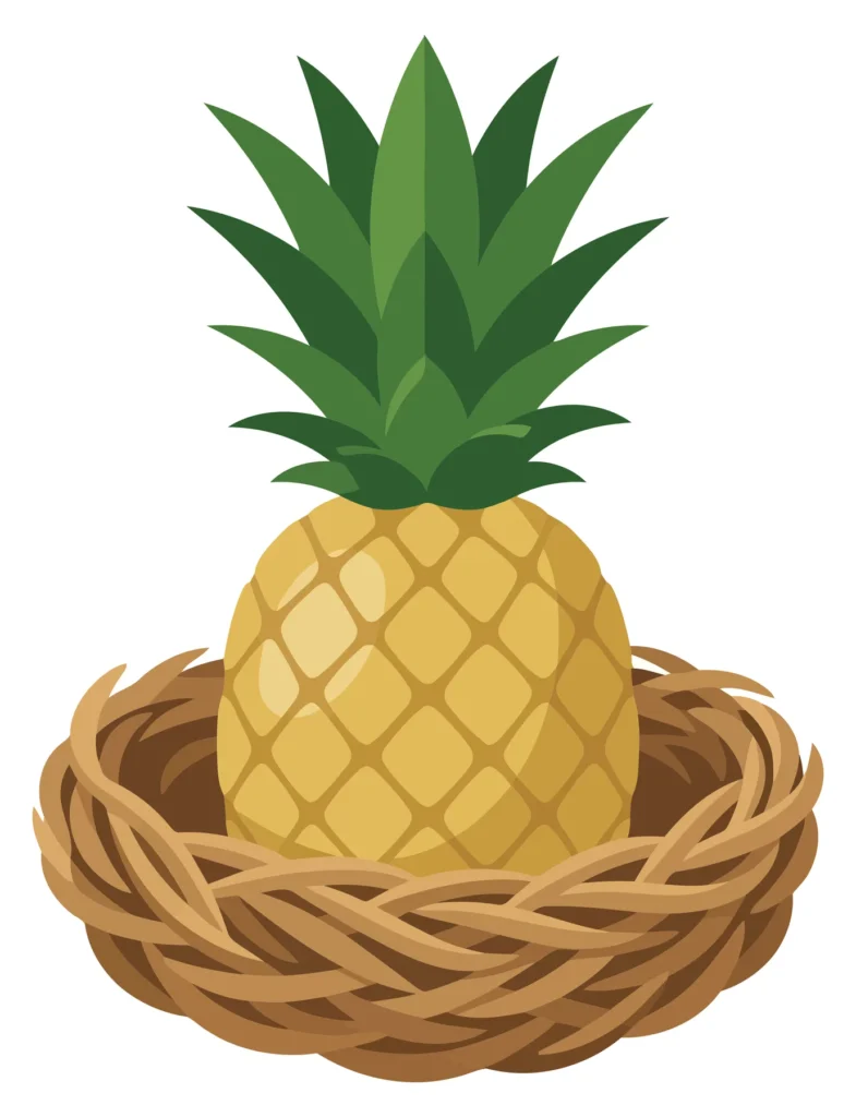 pineapple in nest