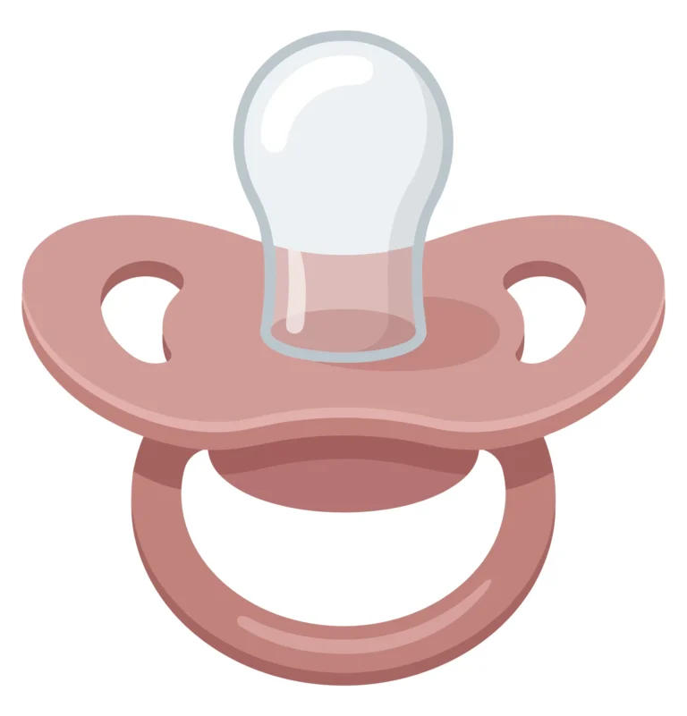 pink baby pacifier