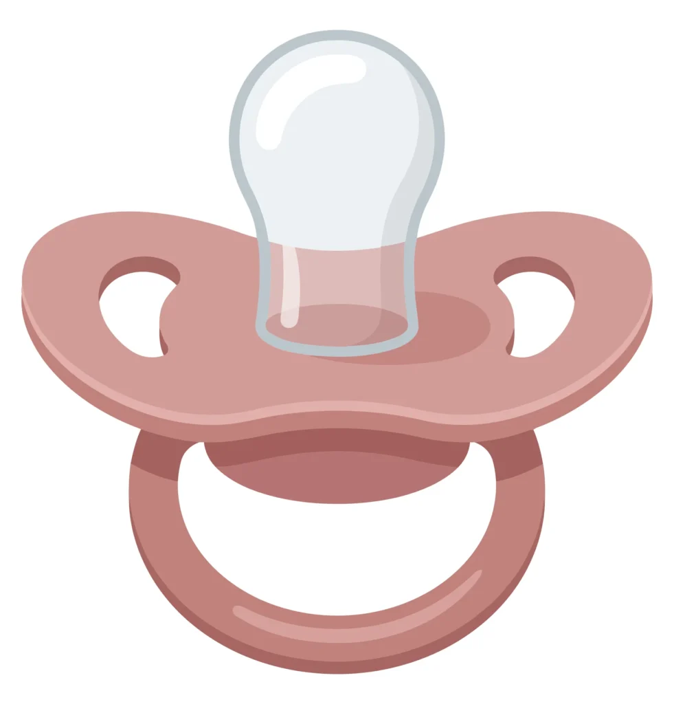 pink baby pacifier