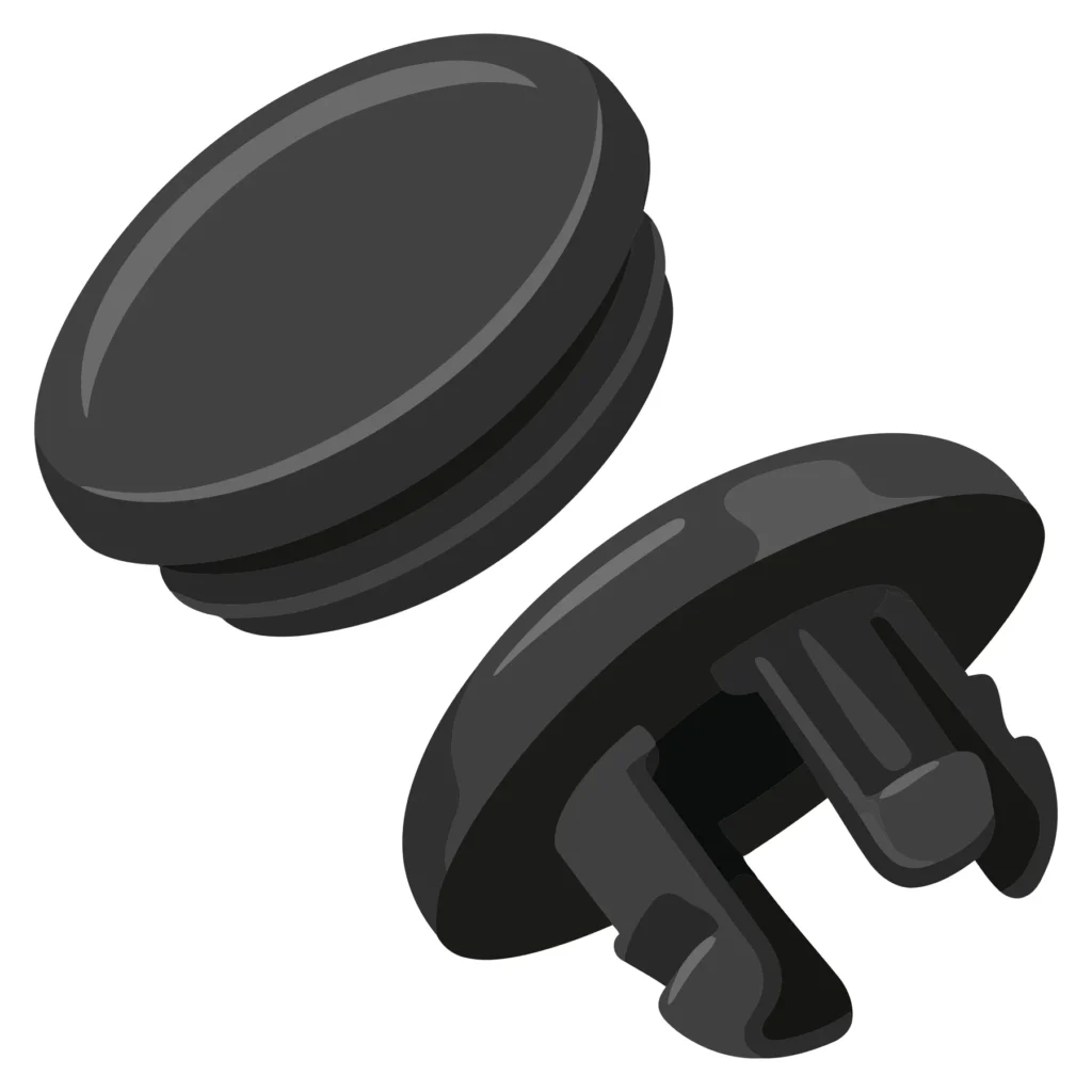plastic hole plug or cap for furniture and panel finishing