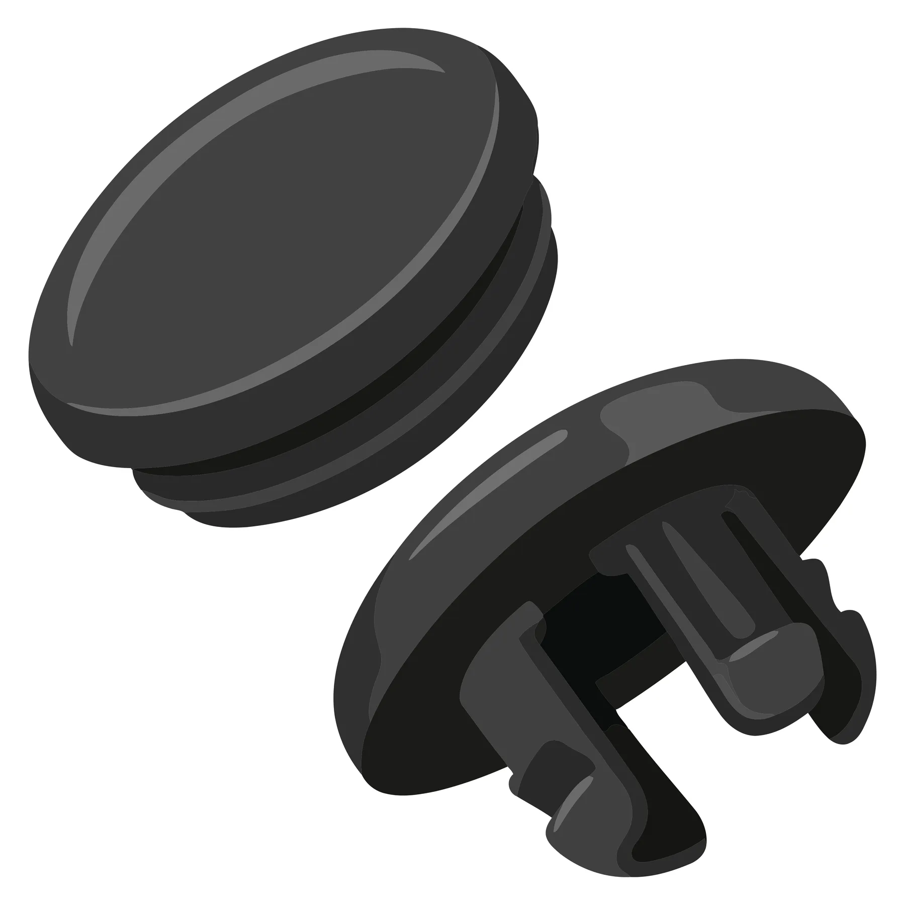 Black Plastic Hole Plugs for Furniture Finishing