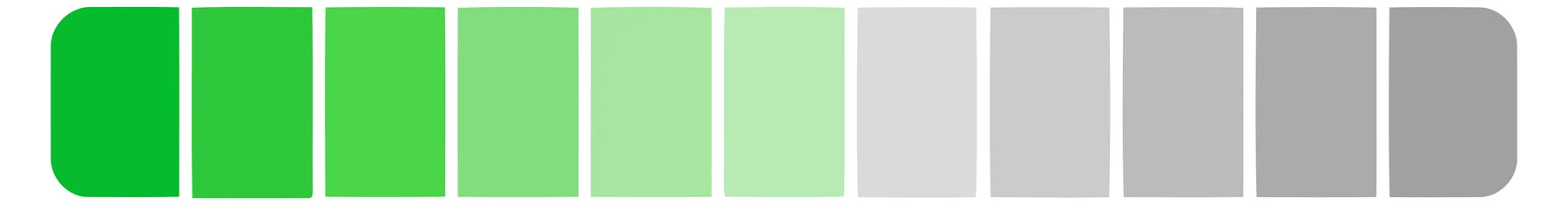 Green Gradient Progress Bar with Segments