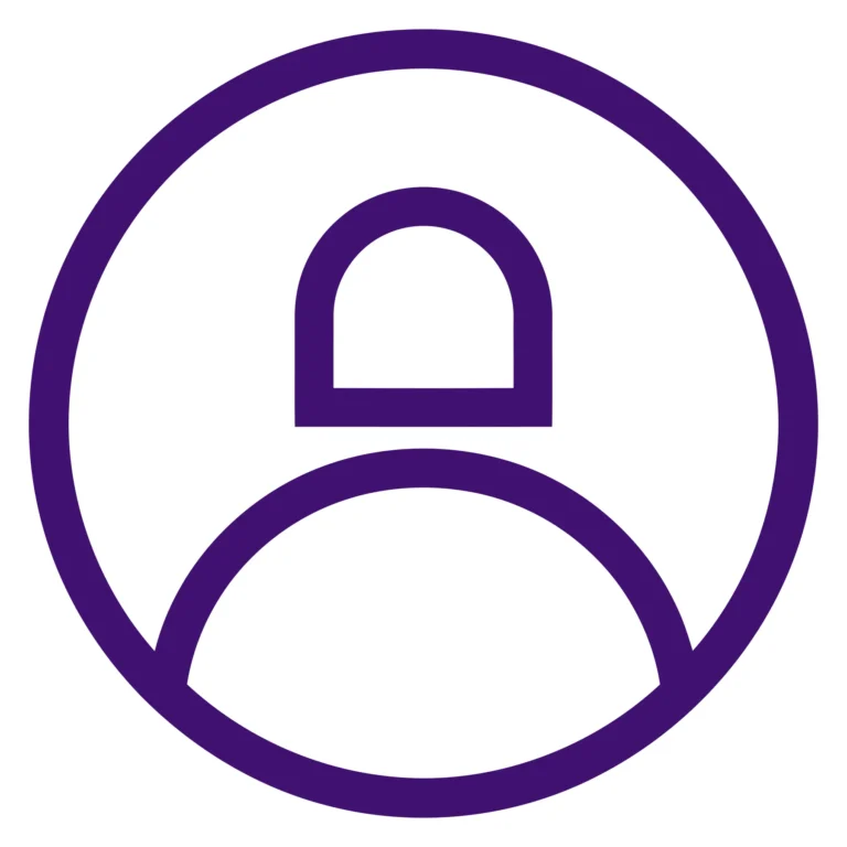 purple user profile icon