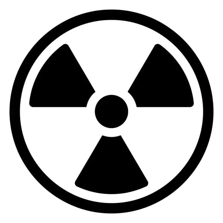 Black Radiation Hazard Symbol Icon Vector