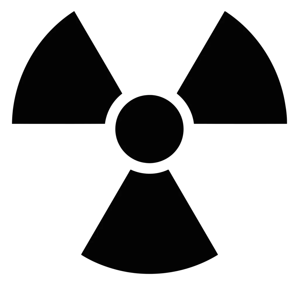 radiation hazard warning symbol
