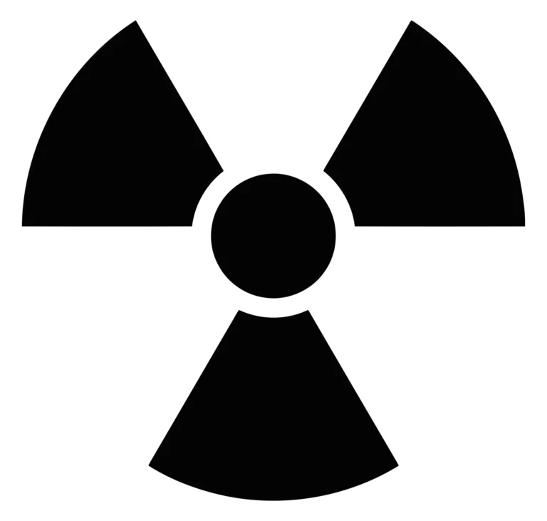 Radiation Hazard Warning Symbol Vector Icon