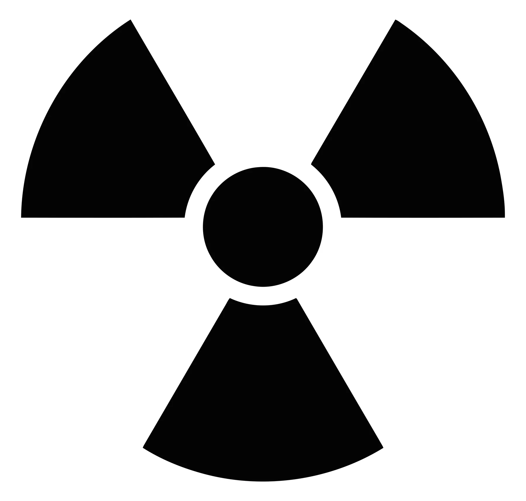 Radiation Hazard Warning Symbol Vector Icon