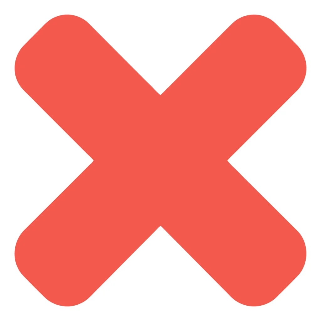 red cross mark icon