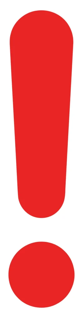 red exclamation mark icon