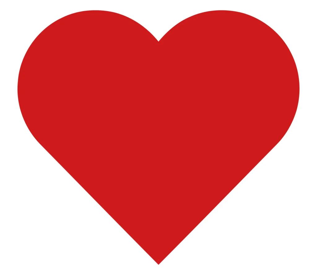 red heart shape icon