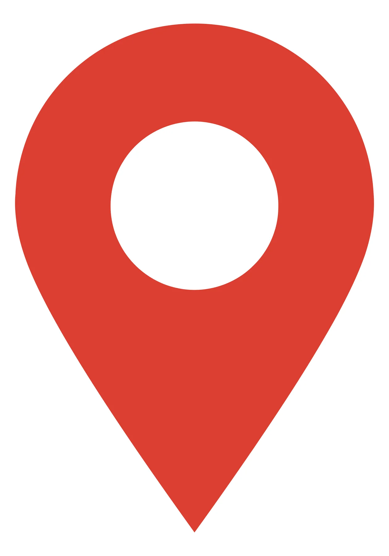 Red Map Location Pin Icon Vector