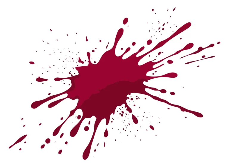 red paint splash