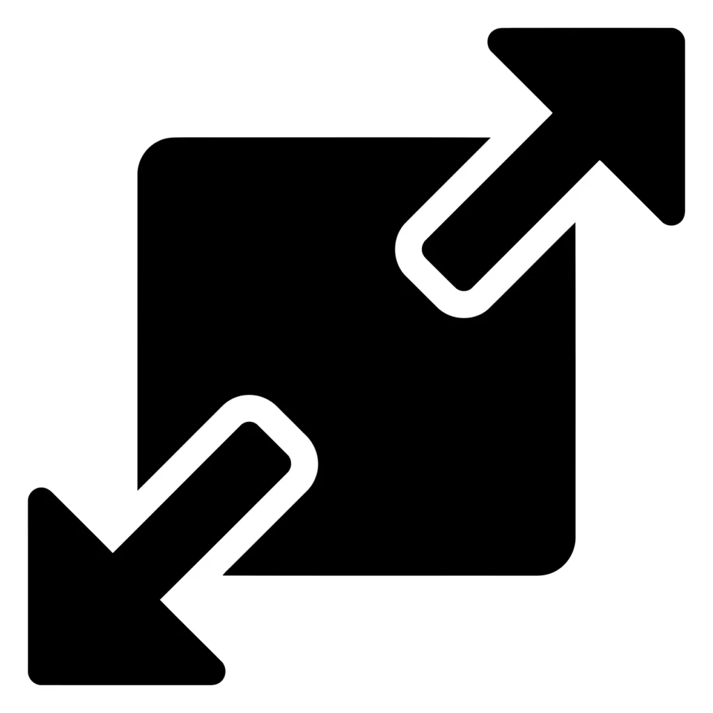 resize icon, vector illustration