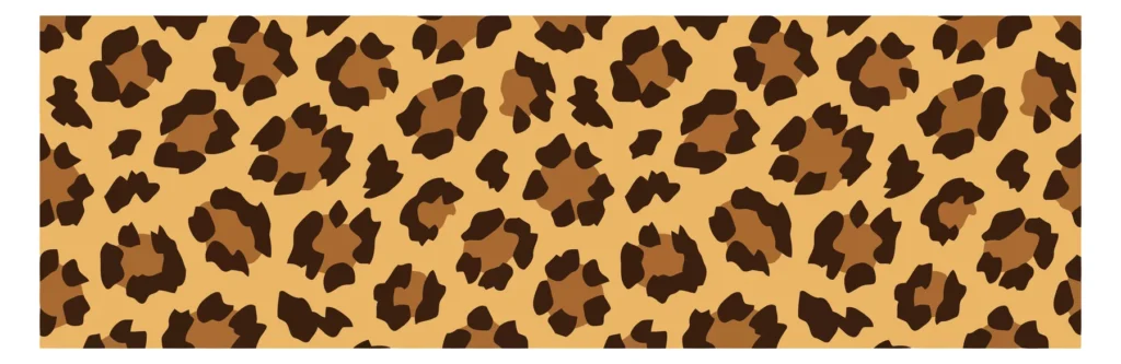 seamless leopard print pattern, animal skin texture, vector illustration