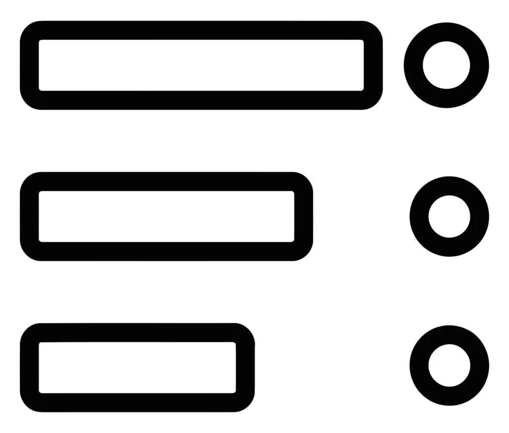 set of business and finance icons including bar chart with threshold line, horizontal bar chart with circular indicators, and data trend ana 2