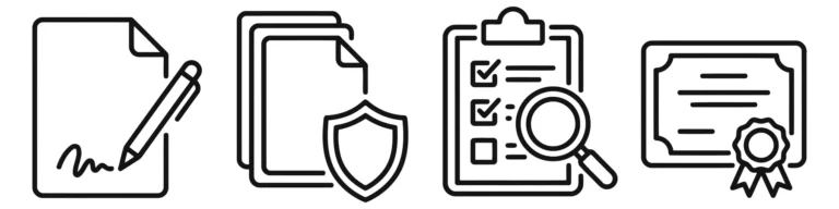 Business and Legal Document Icons Set