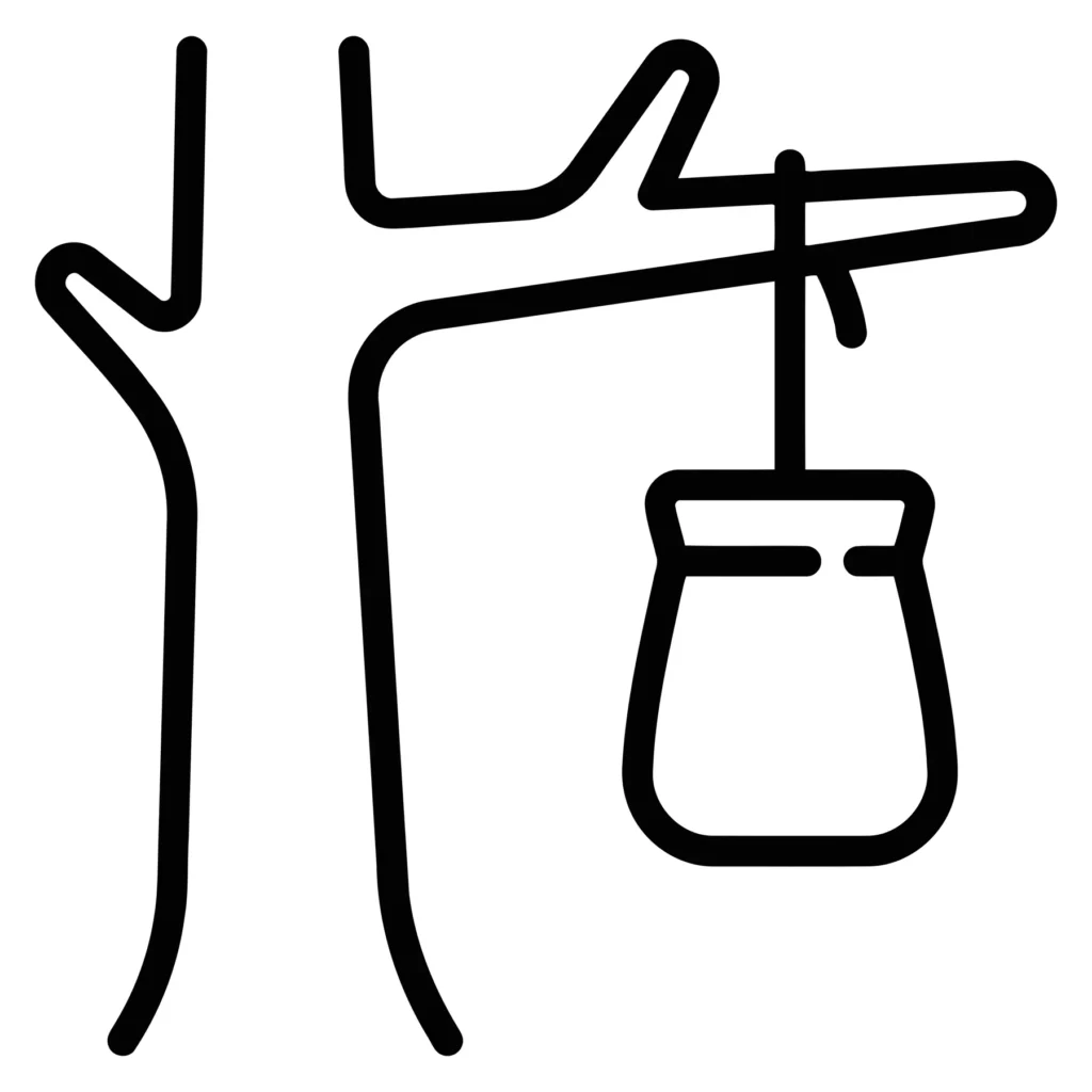 set of camping and outdoor activity icons including tree with hanging lantern, portable power bank, and telescope for stargazing