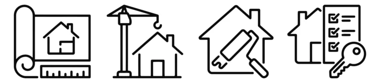 Construction and Real Estate Line Icons Set