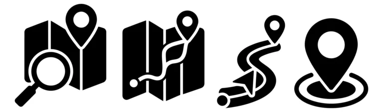Navigation and Location Map Icons Set