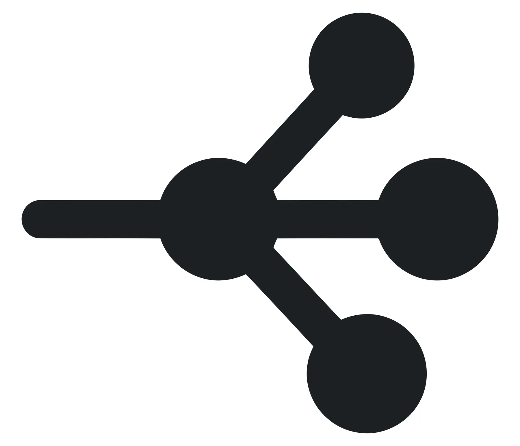 Black Share Network Connection Icon Vector
