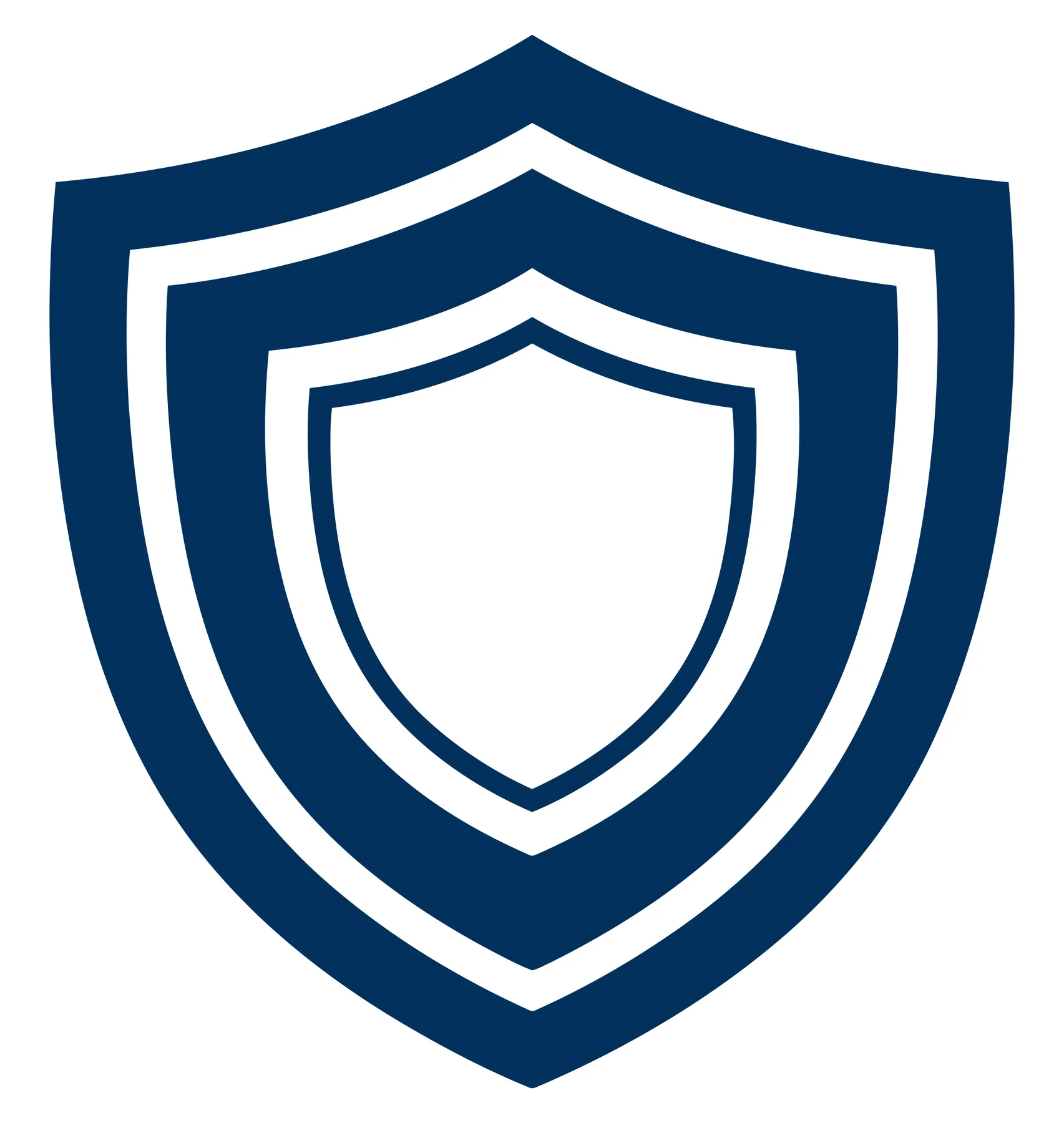 shield icon representing security and protection, flat vector design