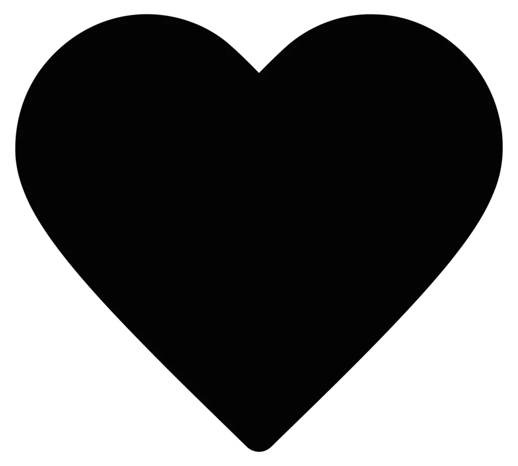 simple heart shape icon, love symbol