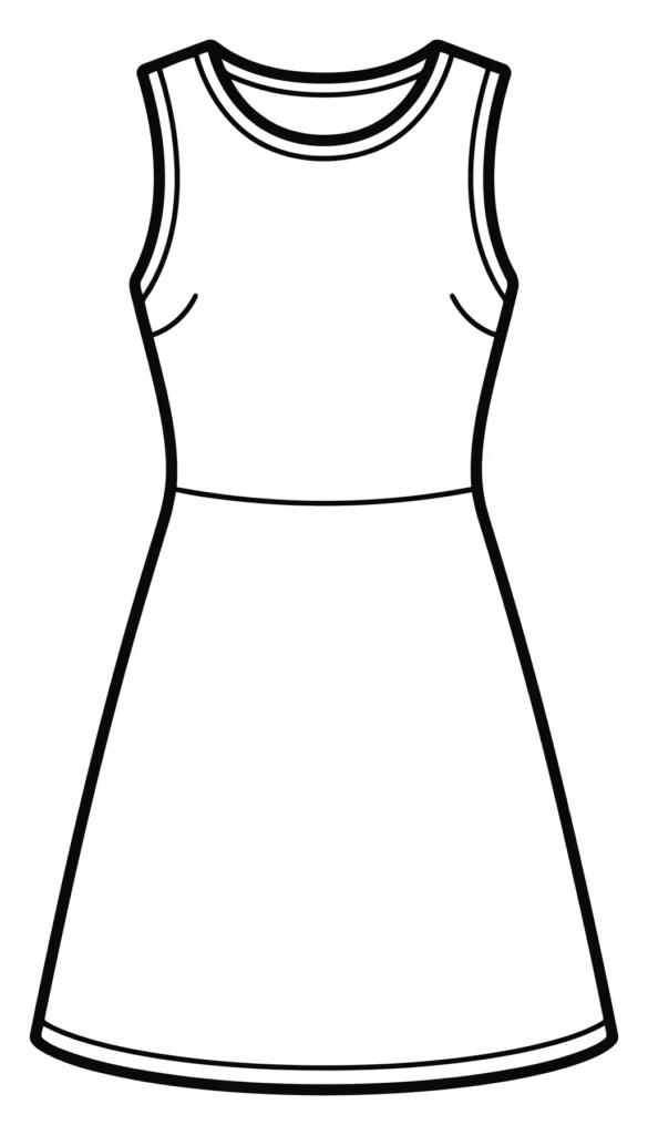 sleeveless dress icon