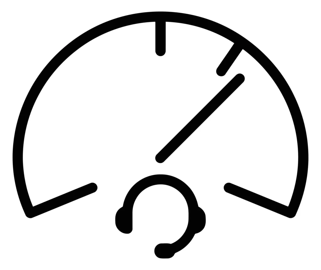 speedometer icon representing performance or speed measurement