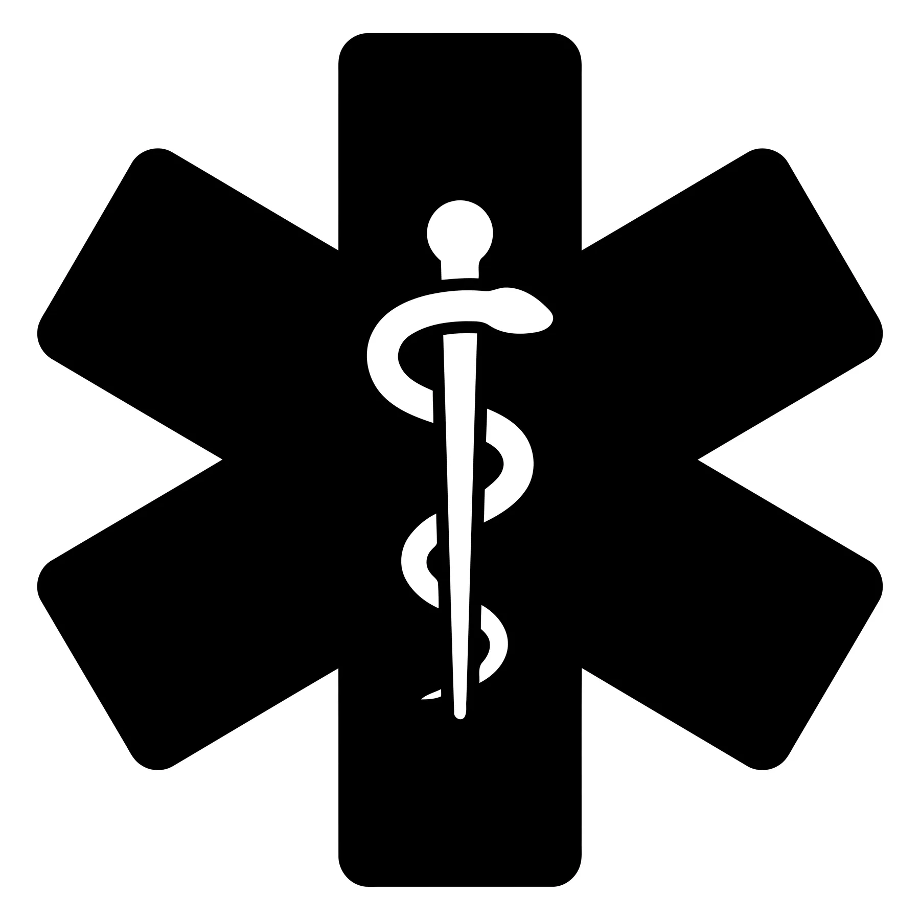 Star of Life Medical Symbol Vector Icon